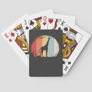 Giraffe Vintag Spielkarten