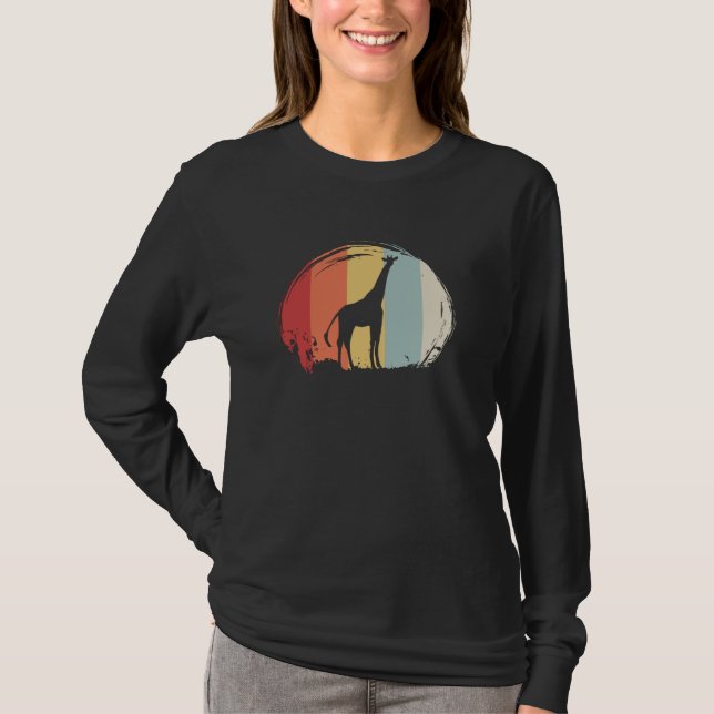 Giraffe Vintag T-Shirt (Vorderseite)