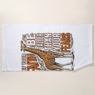 Giraffe Vintage Inspirations-Shirt-Design_1 Strandtuch