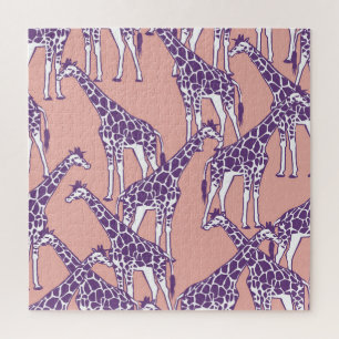 Giraffe Vintage Spots Safari Illustration