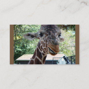 Giraffe-Visitenkarten Visitenkarte
