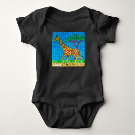 Giraffe (vivid) - Baby Bodysuit Strampler
