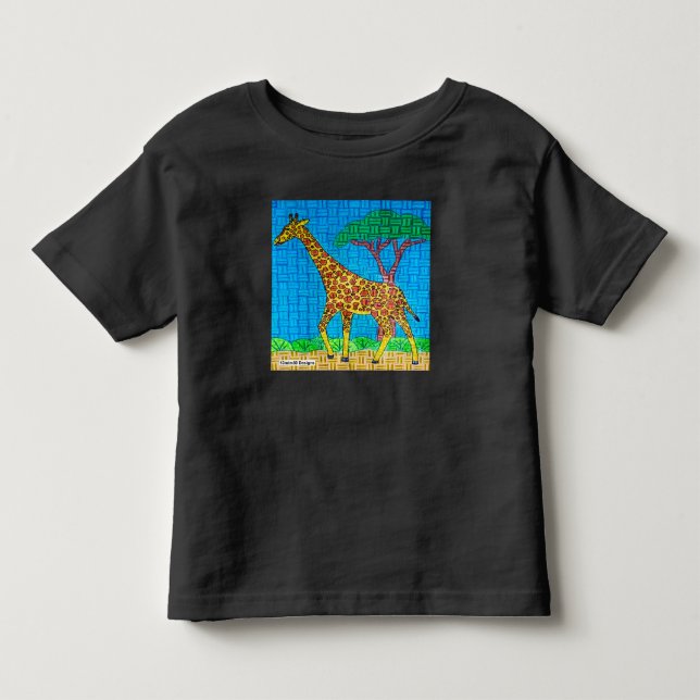 Giraffe (vivid) - Kleinkind T - Shirt (Vorderseite)