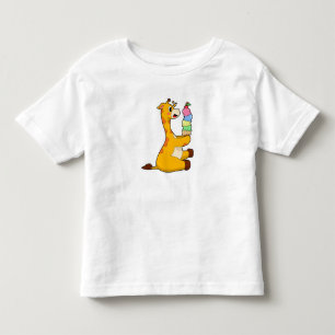 Giraffe Waffeleis Kleinkind T-shirt