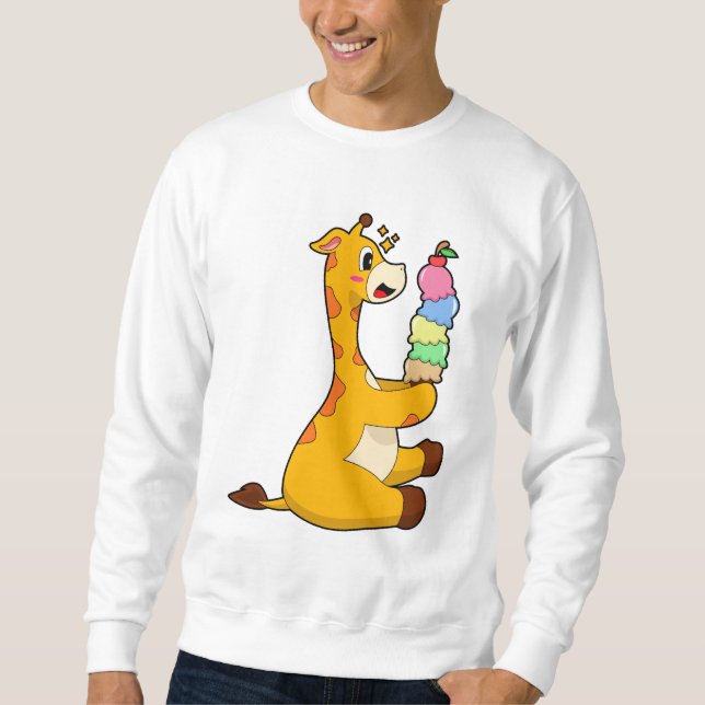 Giraffe Waffeleis Sweatshirt (Vorderseite)
