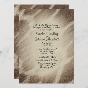 Giraffe Wedding Einladung