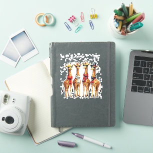Giraffe Weihnachten Chic Oversized T-Shirt Aufkleber