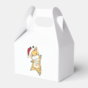 Giraffe Weihnachts-Giraffen Wintertiere Geschenkschachtel