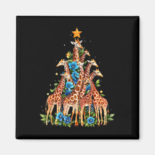 Giraffe Weihnachtsbaum Niedliche Giraffe Lovers Xm Magnet