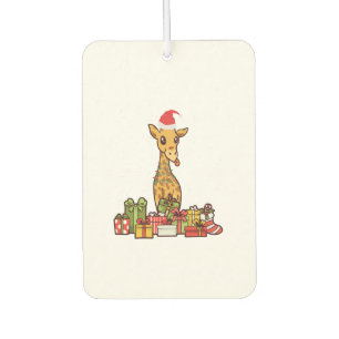 Giraffe Weihnachtslicht Weihnachtsmannmütze Weihna Autolufterfrischer