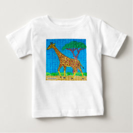 Giraffe (weiß) - Baby-T - Shirt