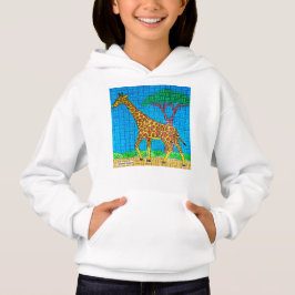 Giraffe (weiß) - Mädchenhorodie Hoodie