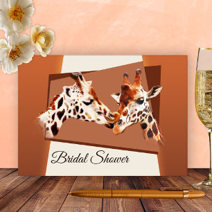 Giraffe Whimsical Invitation de la douche nuptiale
