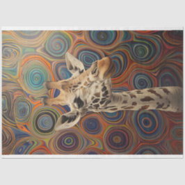 Giraffe Whimsical Lifelike Decoupage Seidenpapier