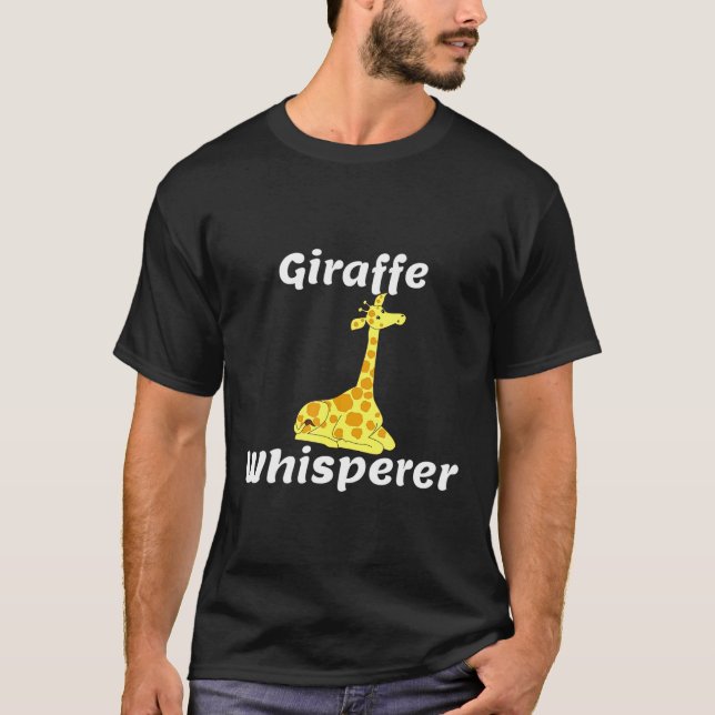 Giraffe Whisperer Turtle T-Shirt (Vorderseite)