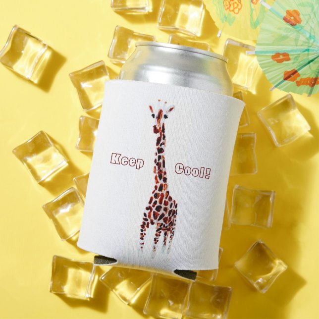 Giraffe Wildlife Personalisiert Party Dosenkühler (In Situ Sommer)