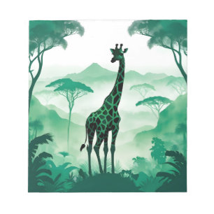 Giraffe Wildtiere Natur- und Naturwald Notizblock