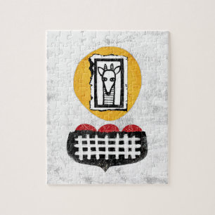 Giraffe wird, wenn Sie Jigsaw Puzzle