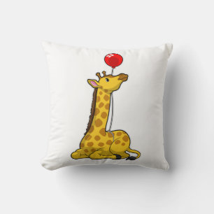 Giraffe with Balloon Kissen