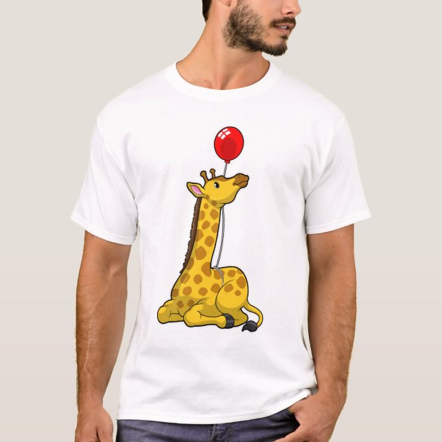 Giraffe with Balloon T-Shirt (Vorderseite)