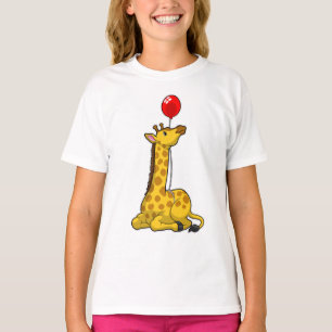Giraffe with Balloon T-Shirt