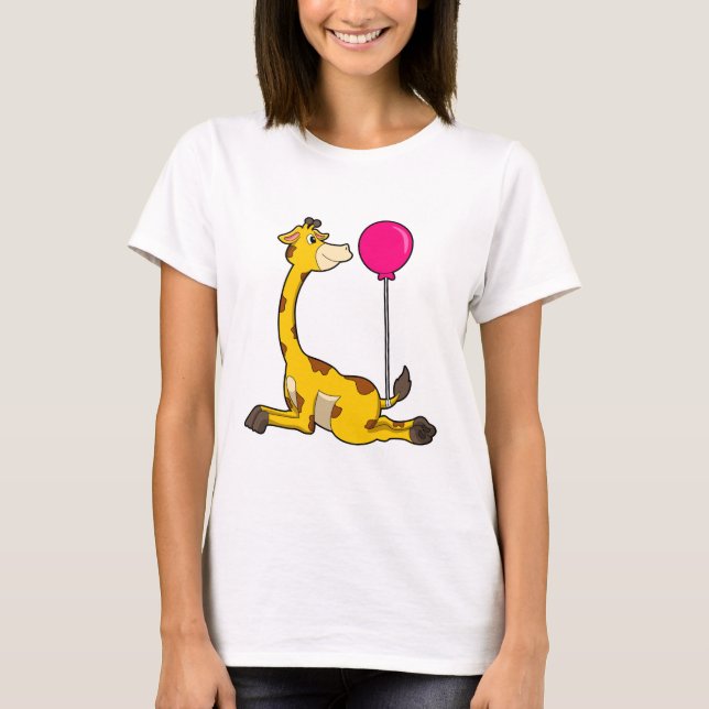 Giraffe with Balloon T-Shirt (Vorderseite)