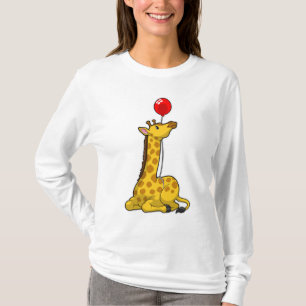 Giraffe with Balloon T-Shirt