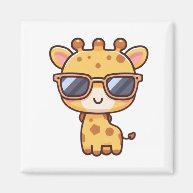 Giraffe with sunglasses magnet (Vorne)