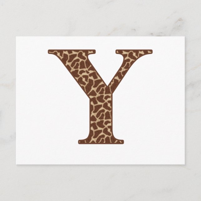 Giraffe Y Postkarte (Vorderseite)