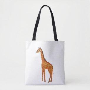 Giraffe zeichne maßgeschneiderte Mehrdruck-Tasche Tasche