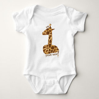 Giraffe zum ersten Geburtstag Baby Strampler