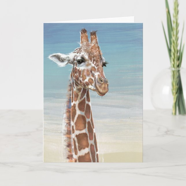 Giraffen-Anmerkungs-Karte Karte (Vorderseite)