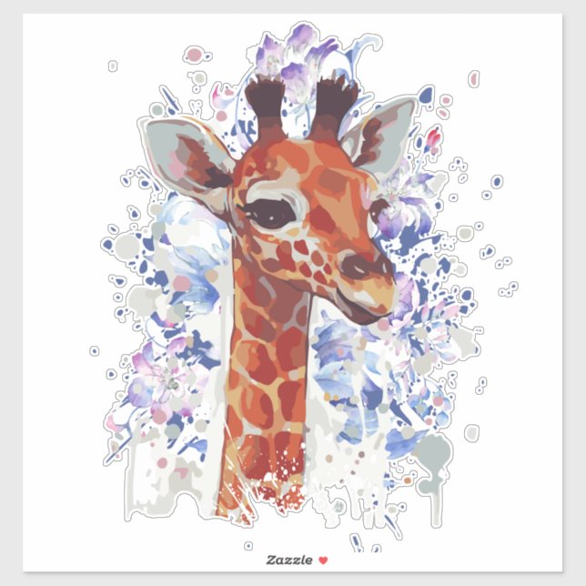 Giraffen-Aufkleber - Giraffe-Aufkleber - Giraffen Aufkleber (Blatt)
