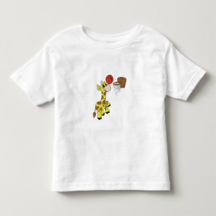 Giraffen-Basketball Kleinkind T-shirt