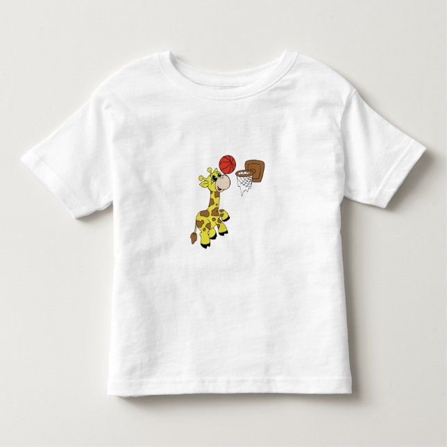 Giraffen-Basketball Kleinkind T-shirt (Vorderseite)