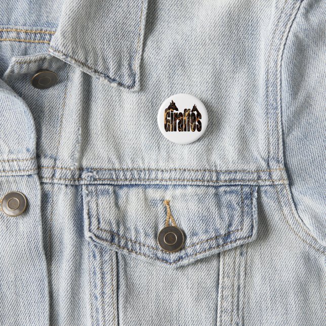 Giraffen-Bild-Logo mit Giraffen, Button (Beispiel)