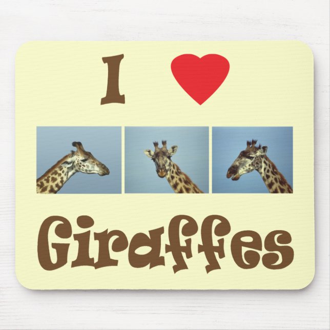 Giraffen der Liebe I Mousepad (Vorne)