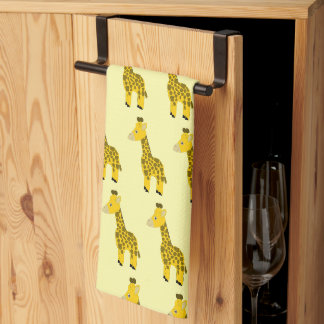 Giraffen-Design mit beliebigem Hintergrundfarbe Geschirrtuch
