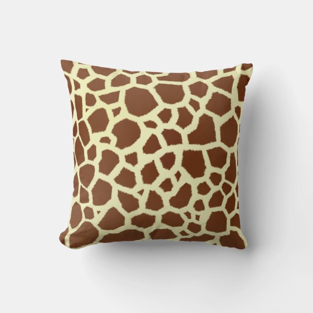 Giraffen-Druck-Kissen Kissen (Vorderseite)