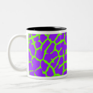 Giraffen-Druck Minze Amethyst Zweifarbige Tasse