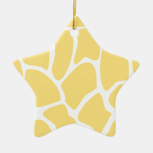 Giraffen-Druck-Muster im Gelb Keramikornament
