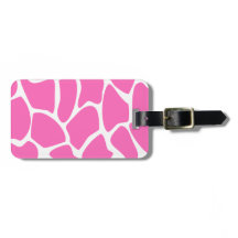 Giraffen-Druck-Muster im hellen Rosa