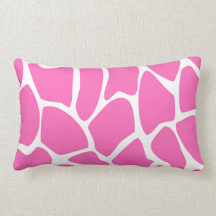 Giraffen-Druck-Muster im hellen Rosa Lendenkissen