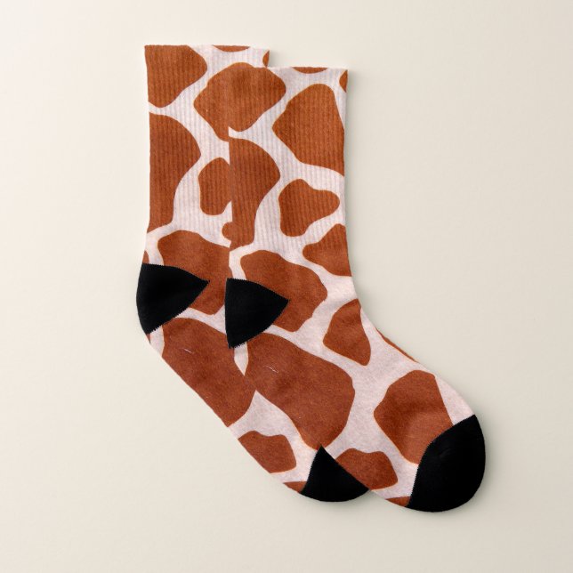 Giraffen-Druck-Muster Socken (Paar)