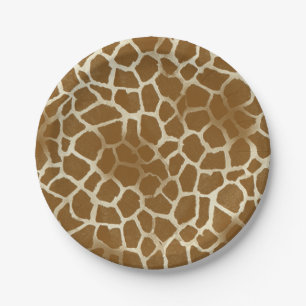 Giraffen-Druck-Papier-Teller Pappteller