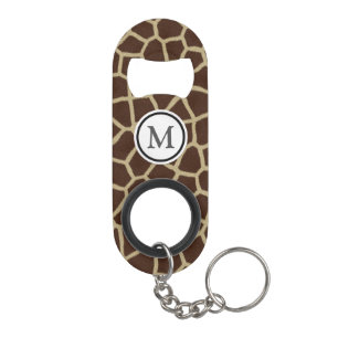 Giraffen-Druck Schlüsselanhängerflaschenöffner