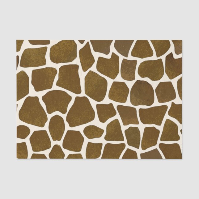 Giraffen-Druck-Seidenpapier Seidenpapier (Vorderseite)