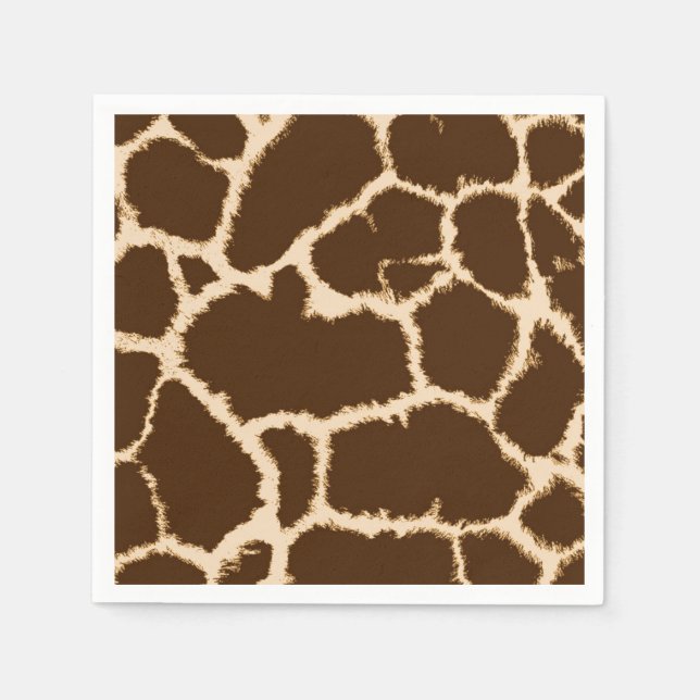 Giraffen-Druck Serviette (Vorderseite)