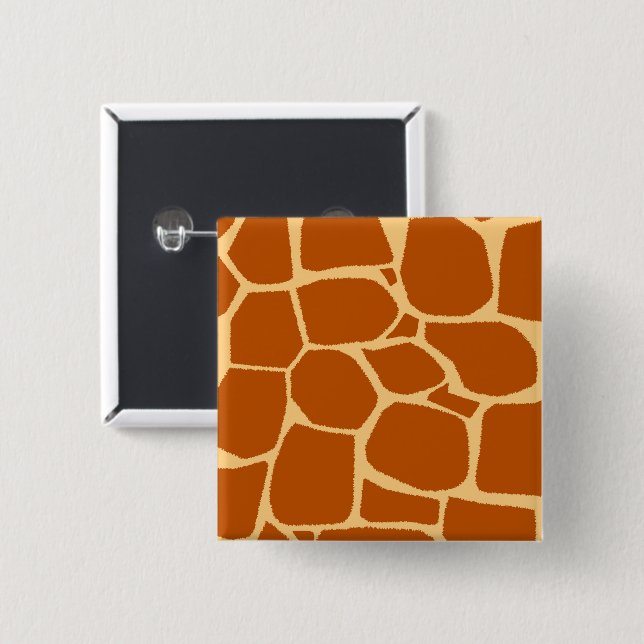 Giraffen-Druckmuster Button (Vorne & Hinten)