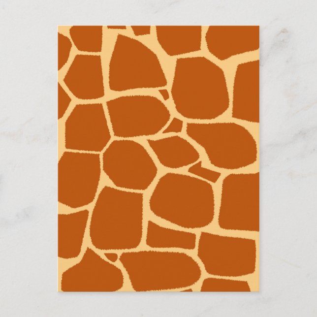 Giraffen-Druckmuster Postkarte (Vorderseite)